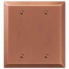 Century Antique Copper Steel - 2 Blank Wallplate