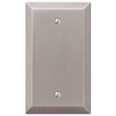 Century Brushed Nickel Steel - 1 Blank Wallplate