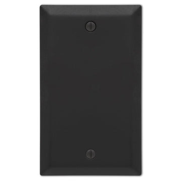 Century Matte Black Steel - 1 Blank Wallplate - Wallplate Warehouse 163BMB 070686004685 1 Blank