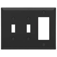 Century Matte Black Steel - 2 Toggle/1 Rocker