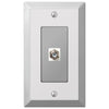Century Polished Chrome Steel - 1 Cable Jack Wallplate - Wallplate Warehouse 161CX 070686580356 Cable Jacks