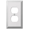Century Polished Chrome Steel - 1 Duplex Wallplate - Wallplate Warehouse 161D 070686174678 1 Duplex