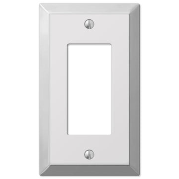 Century Polished Chrome Steel - 1 Rocker Wallplate - Wallplate Warehouse 161R 070686174708 1 Rocker