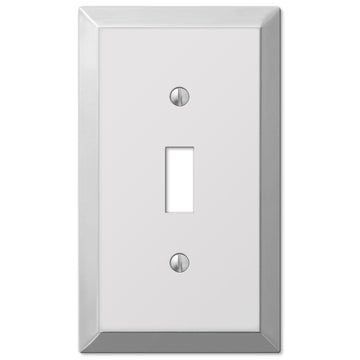 Century Polished Chrome Steel - 1 Toggle Wallplate - Wallplate Warehouse 161T 070686174661 1 Toggle