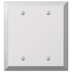 Century Polished Chrome Steel - 2 Blank Wallplate