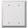 Century Polished Chrome Steel - 2 Blank Wallplate - Wallplate Warehouse 161BB 070686578414 2 Blank