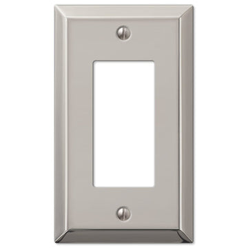 Century Polished Nickel Steel - 1 Rocker Wallplate - Wallplate Warehouse 163RPN 070686574164 1 Rocker