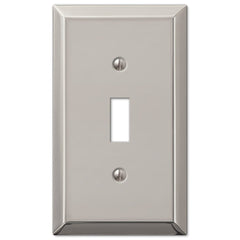 Century Polished Nickel Steel - 1 Toggle Wallplate