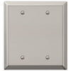 Century Polished Nickel Steel - 2 Blank Wallplate - Wallplate Warehouse 163BBPN 070686574317 2 Blank