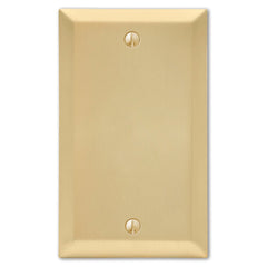 Century Satin Brass Steel - 1 Blank Wallplate