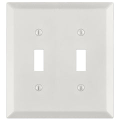Century Warm White - 2 Toggle Wallplate