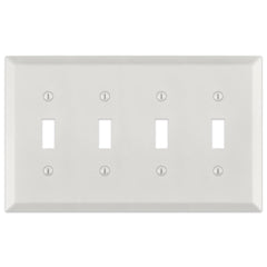 Century Warm White - 4 Toggle Wallplate