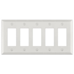 Century Warm White - 5 Rocker Wallplate