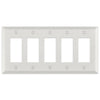 Century Warm White - 5 Rocker Wallplate - Wallplate Warehouse 163R5-WW-B 70686022597 5 Rocker