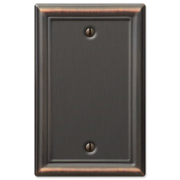 Chelsea Aged Bronze Steel - 1 Blank Wallplate - Wallplate Warehouse 149BDB 070686559918 1 Blank