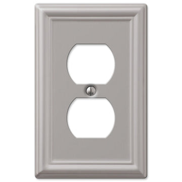 Chelsea Brushed Nickel Steel - 1 Duplex Wallplate - Wallplate Warehouse 149DBN 070686559727 1 Duplex