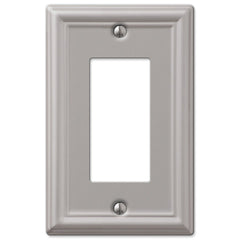 Chelsea Brushed Nickel Steel - 1 Rocker Wallplate