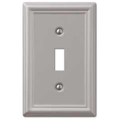 Chelsea Brushed Nickel Steel - 1 Toggle Wallplate