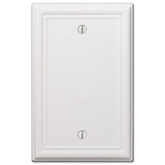 Chelsea White Steel - 1 Blank Wallplate