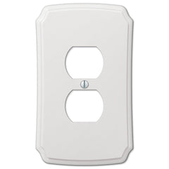 Classic White Plastic - 1 Duplex Wallplate