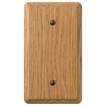Contemporary Light Oak Wood - 1 Blank Wallplate - Wallplate Warehouse 901BL 070686576915 1 Blank