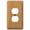 Contemporary Light Oak Wood - 1 Duplex Wallplate - Wallplate Warehouse 901DL 070686576830 1 Duplex