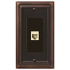 Continental Aged Bronze Cast - 1 Phone Jack Wallplate - Wallplate Warehouse 94PHVB 070686581834 Phone Jacks