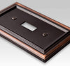 Continental Aged Bronze Cast - 1 Phone Jack Wallplate - Wallplate Warehouse 94PHVB 070686581834 Phone Jacks