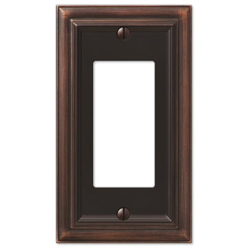 Continental Aged Bronze Cast - 1 Rocker Wallplate - Wallplate Warehouse 94RVB 070686569252 1 Rocker