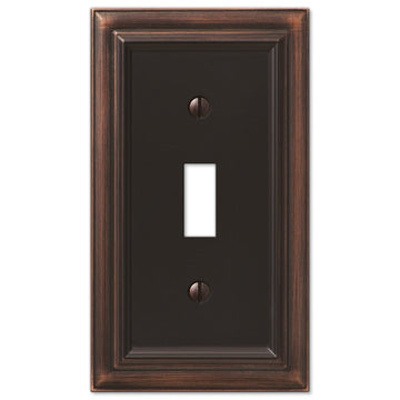 Continental Aged Bronze Cast - 1 Toggle Wallplate - Wallplate Warehouse 94TVB 070686569238 1 Toggle