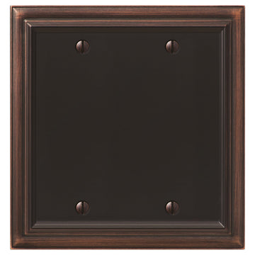 Continental Aged Bronze Cast - 2 Blank Wallplate - Wallplate Warehouse 94BBVB - B 070686020722 2 Blank
