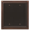 Continental Aged Bronze Cast - 2 Blank Wallplate - Wallplate Warehouse 94BBVB - B 070686020722 2 Blank