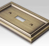 Continental Brushed Brass Cast - 1 Blank Wallplate - Wallplate Warehouse 94BBB 070686572870 1 Blank