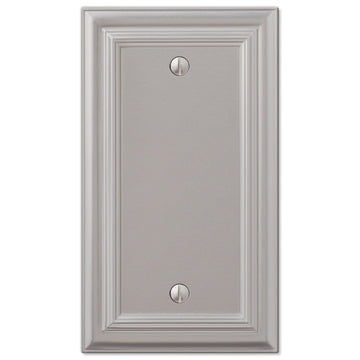Continental Satin Nickel Cast - 1 Blank Wallplate - Wallplate Warehouse 94BN 070686572863 1 Blank