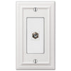 Continental White Cast - 1 Cable Jack Wallplate - Wallplate Warehouse 94CXW 070686581803 Cable Jacks