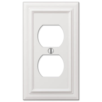 Continental White Cast - 1 Duplex Wallplate - Wallplate Warehouse 94DW 070686577356 1 Duplex