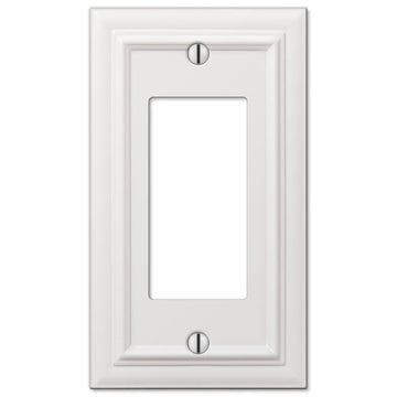 Continental White Cast - 1 Rocker Wallplate - Wallplate Warehouse 94RW 070686577387 1 Rocker