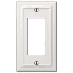 Continental White Cast - 1 Rocker Wallplate