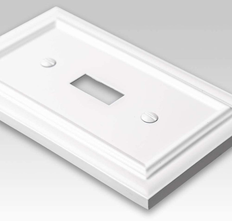 Continental White Cast - 1 Toggle Wallplate - Wallplate Warehouse 94TW 070686577318 1 Toggle