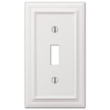 Continental White Cast - 1 Toggle Wallplate - Wallplate Warehouse 94TW 070686577318 1 Toggle