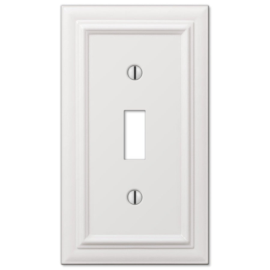 Continental White Cast - 1 Toggle Wallplate - Wallplate Warehouse 94TW 070686577318 1 Toggle