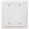Continental White Cast - 2 Blank Wallplate - Wallplate Warehouse 94BBW - B 070686020760 2 Blank