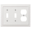 Continental White Cast - 2 Toggle / 1 Duplex Wallplate - Wallplate Warehouse 94TTDW - B 070686020784 2 Toggle / 1 Duplex
