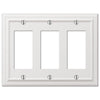 Continental White Cast - 3 Rocker Wallplate - Wallplate Warehouse 94RRRW 070686577400 3 Rocker