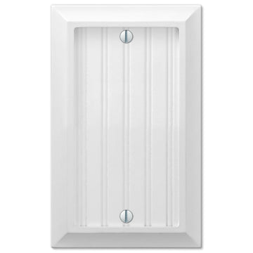 Cottage White Composite - 1 Blank Wallplate - Wallplate Warehouse 269BW 070686016282 1 Blank
