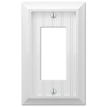 Cottage White Composite - 1 Rocker Wallplate - Wallplate Warehouse 269RW 070686016213 1 Rocker
