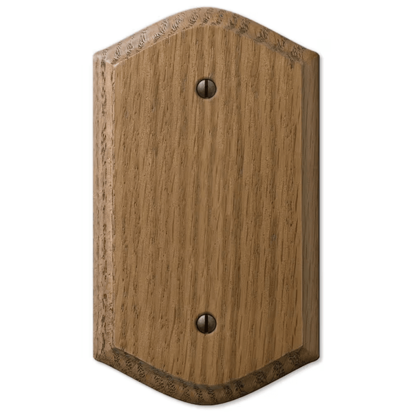 Country Medium Oak Wood - 1 Blank Wallplate - Wallplate Warehouse 701B 070686576786 1 Blank
