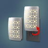 DecoPlug LED GeoSquare Nickel Night Light - Wallplate Warehouse NL - DPGS - N 070686771457 Night Lights