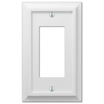 Deerfield White Wood - 1 Rocker Wallplate - Wallplate Warehouse 2040RW 070686586266 1 Rocker