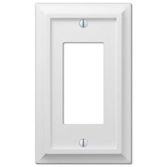 Deerfield White Wood - 1 Rocker Wallplate